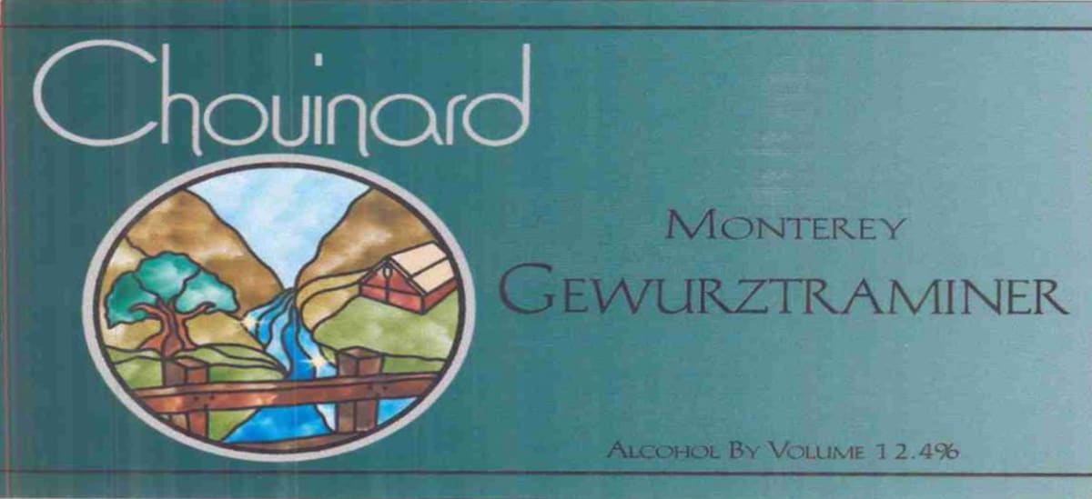 Chouinard Vineyards Gewurztraminer 2011 Front Label