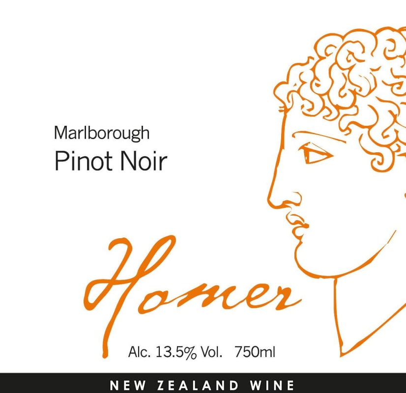 Odyssey Wines Homer Pinot Noir 2013 Front Label