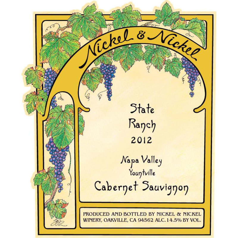 Nickel & Nickel State Ranch Cabernet Sauvignon (3 Liter) 2012 Front Label