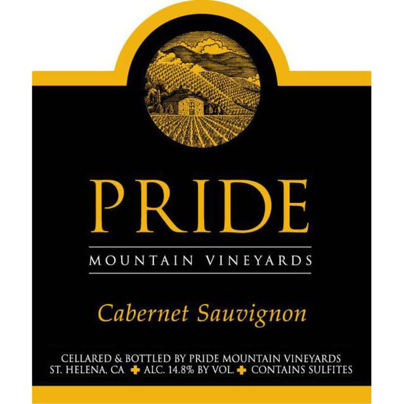 Pride Mountain Vineyards Cabernet Sauvignon 1996 Front Label