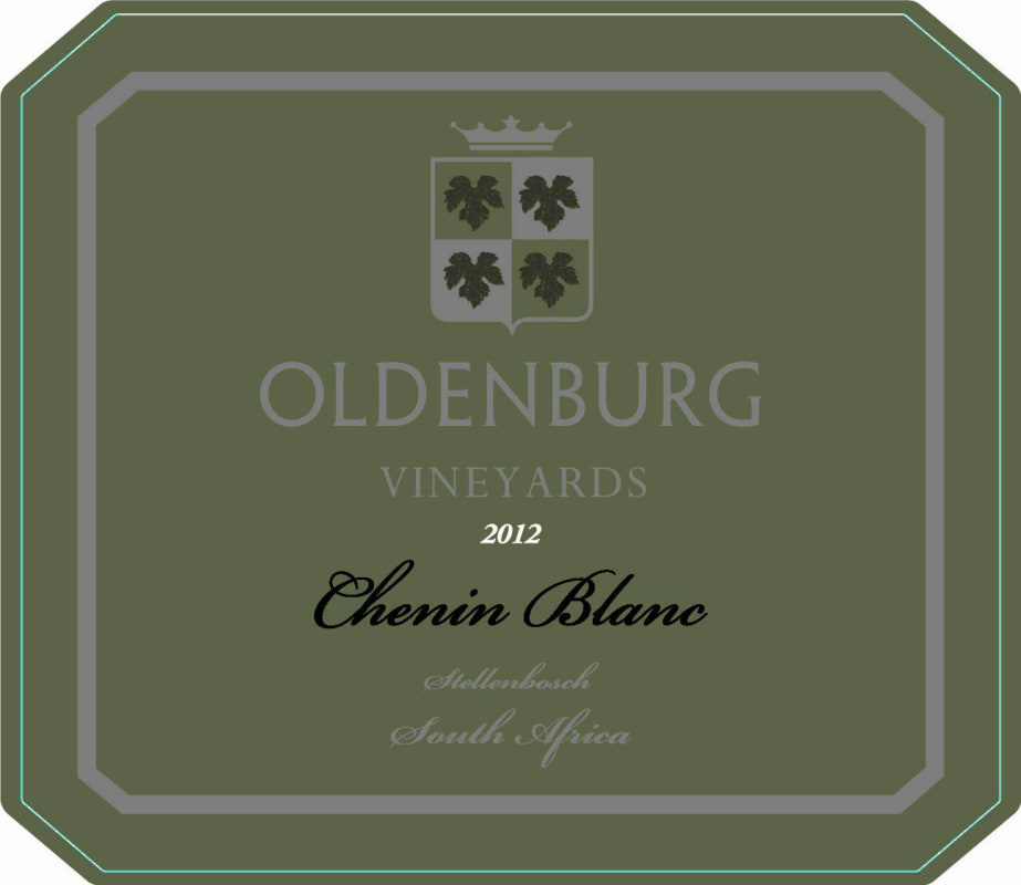 Oldenburg Vineyards Chenin Blanc 2012 Front Label