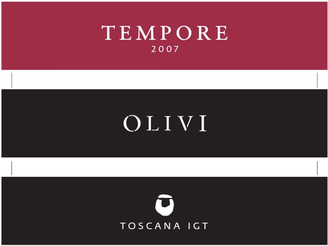Olivi-Le Buche Toscana Tempore Rosso 2007 Front Label