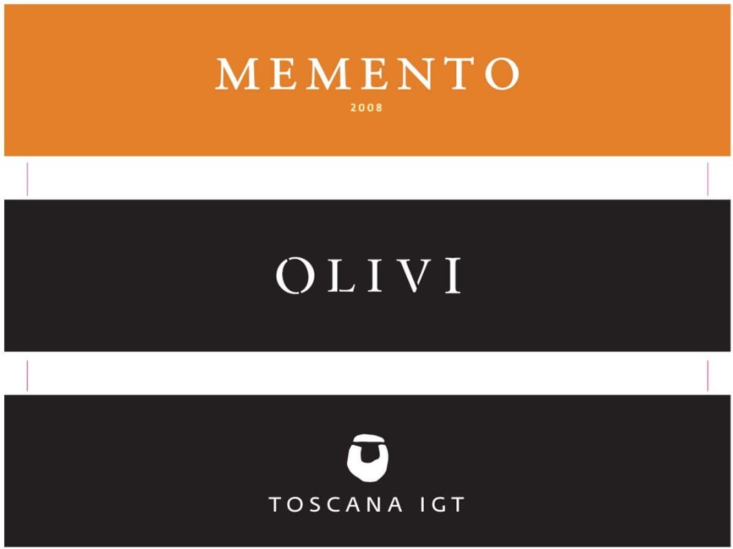 Olivi-Le Buche Memento Rosso 2008 Front Label