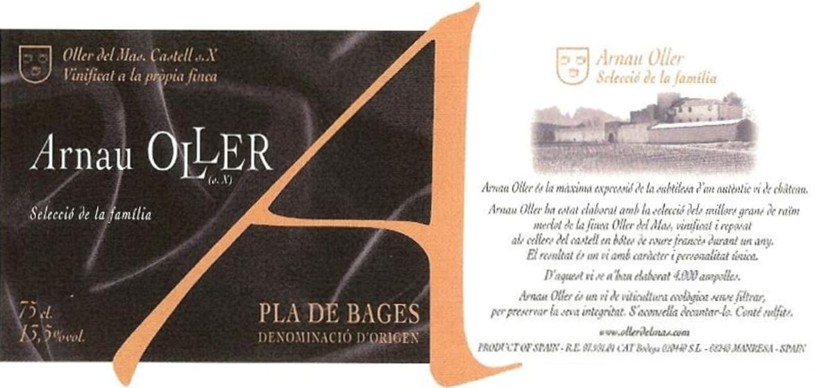 Oller del Mas Arnau Oller Seleccio de la Familia 2014 Front Label