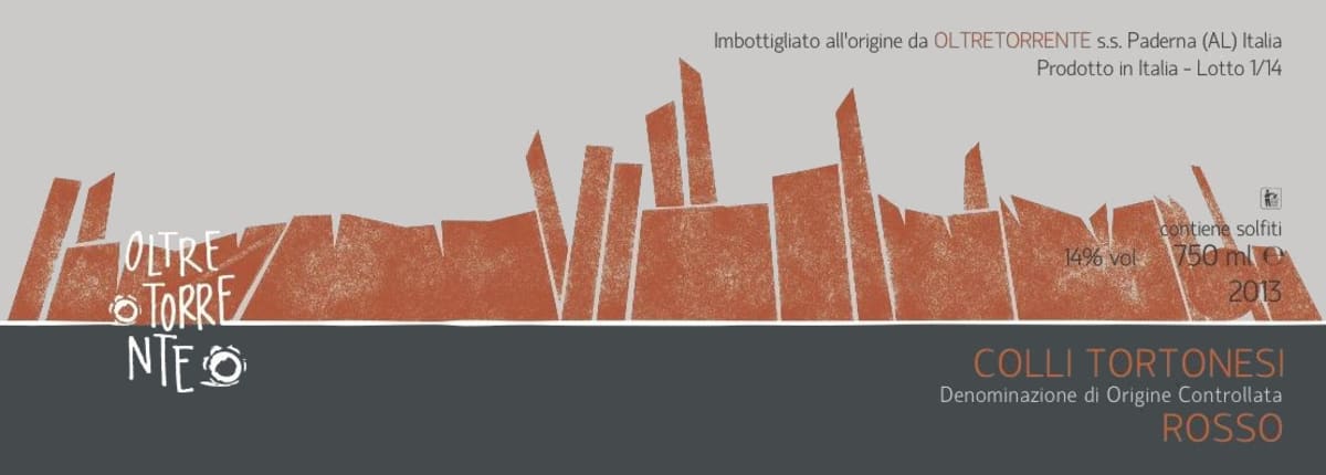 Boundary Vineyards Colli Tortonesi Rosso 2013 Front Label