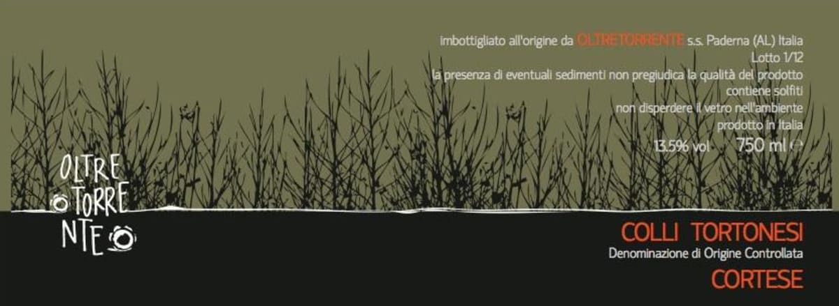 Boundary Vineyards Colli Tortonesi Cortese 2012 Front Label