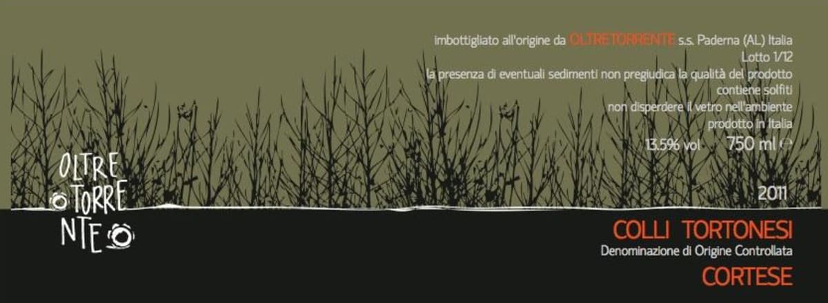Boundary Vineyards Colli Tortonesi Cortese 2011 Front Label