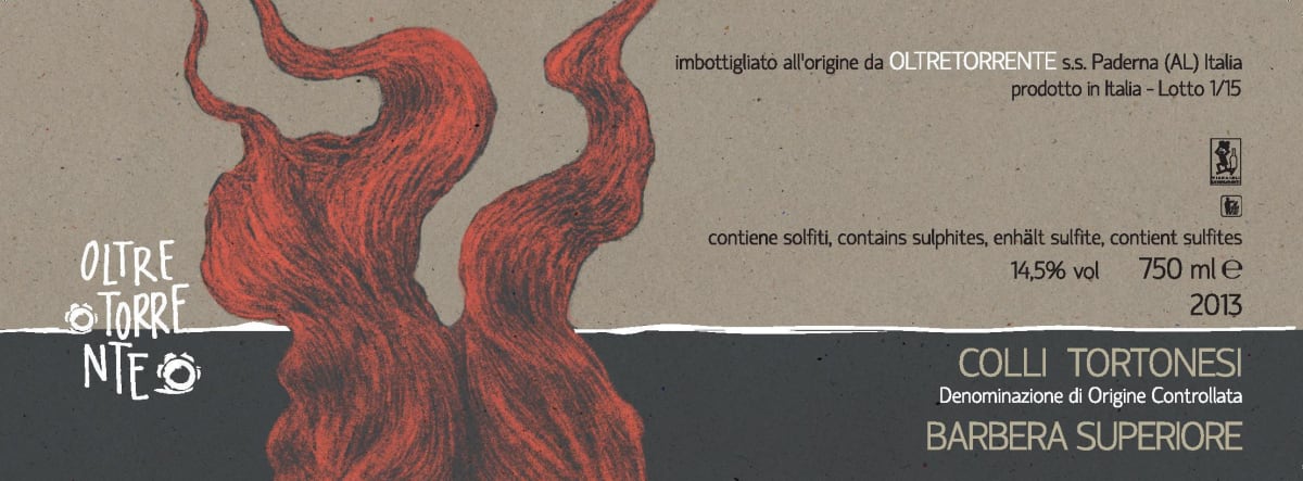 Boundary Vineyards Colli Tortonesi Superiore Barbera 2013 Front Label