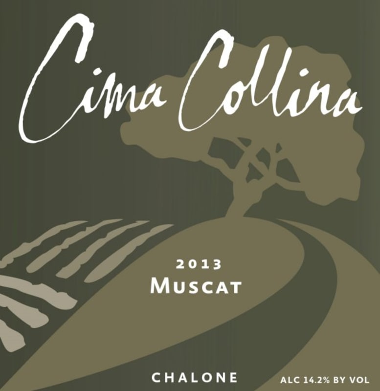 Cima Collina Muscat Blanc 2013 Front Label