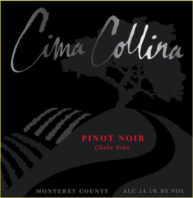 Cima Collina Chula Vina Pinot Noir 2007 Front Label