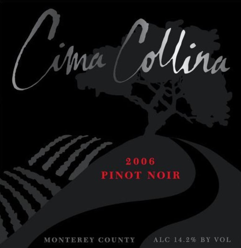 Cima Collina Pinot Noir 2006 Front Label