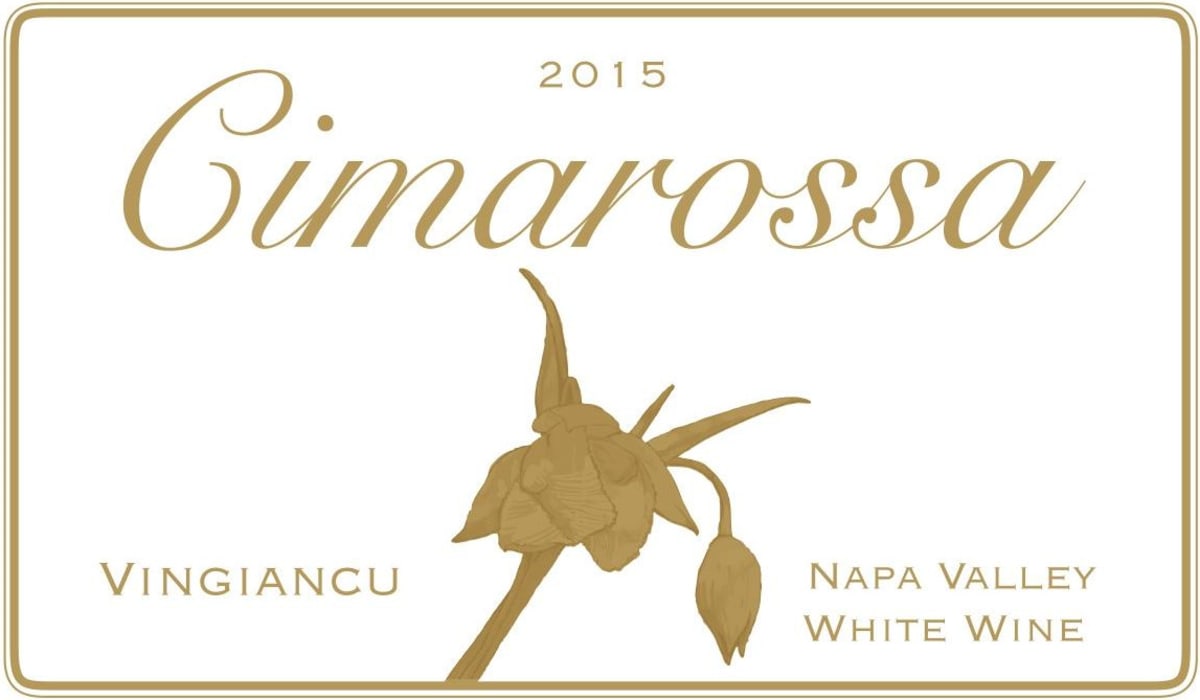 Cimarossa Vineyards Cimarosssa Vingiancu White 2015 Front Label