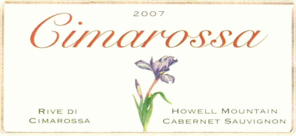 Cimarossa Vineyards Rive di Cimarossa Cabernet Sauvignon 2007 Front Label