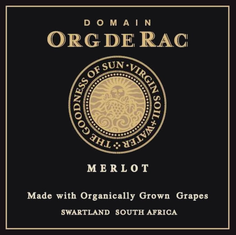 Org de Rac Swartland Merlot 2011 Front Label