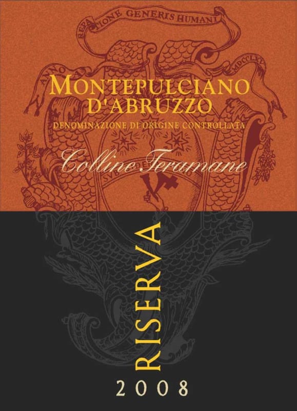 Orlandi Contucci Ponno Montepulciano d'Abruzzo Colline Teramane Riserva 2008 Front Label