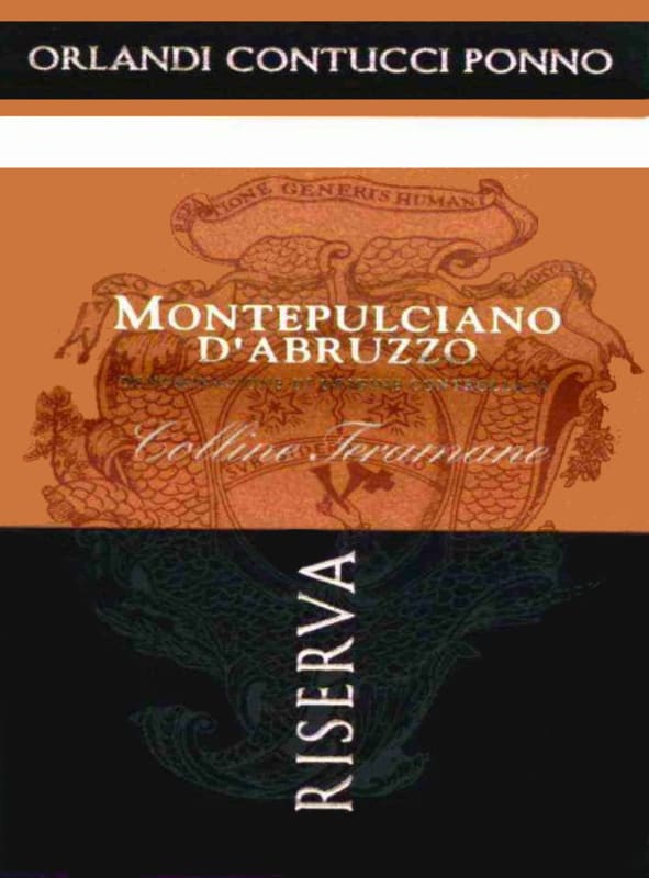 Orlandi Contucci Ponno Montepulciano d'Abruzzo Colline Teramane Riserva 2005 Front Label