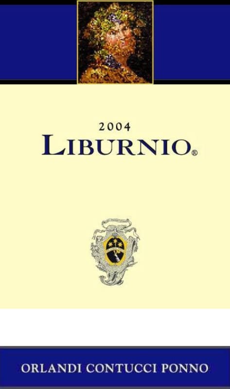 Orlandi Contucci Ponno Colli Aprutini Liburnio Rosso 2004 Front Label