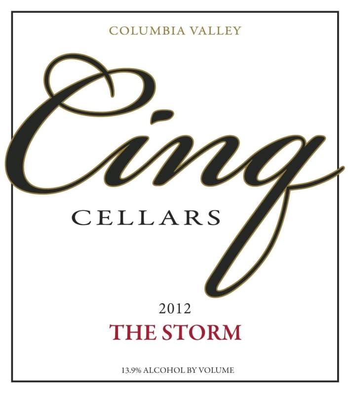 Cinq Cellars The Storm 2012 Front Label