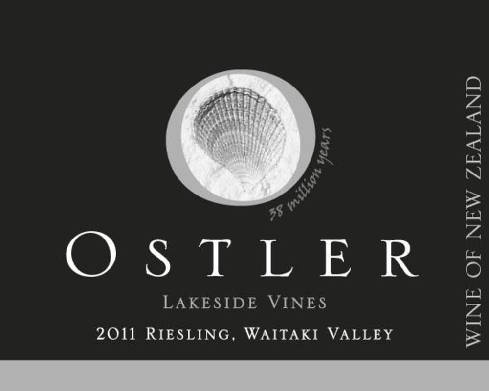 Ostler Lakeside Vines Riesling 2011 Front Label