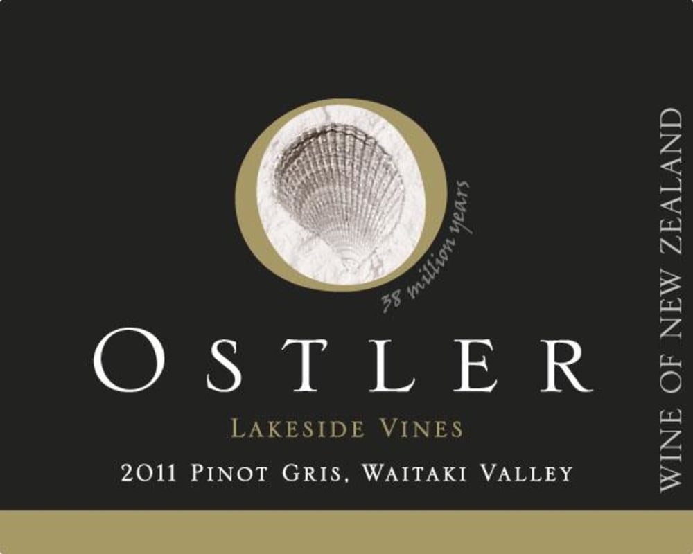 Ostler Lakeside Vines Pinot Gris 2011 Front Label