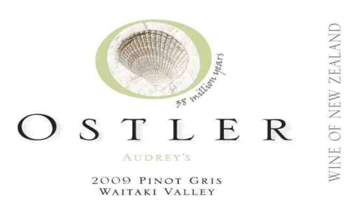 Ostler Audrey's Pinot Gris 2009 Front Label