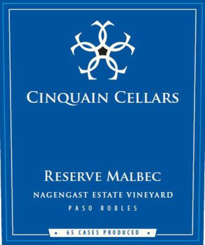 Cinquain Cellars Winery Nagengast Estate Vineyard Reserve Malbec 2010 Front Label