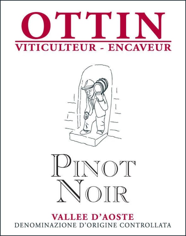 Ottin Vini Valle d'Aosta Pinot Noir 2014 Front Label