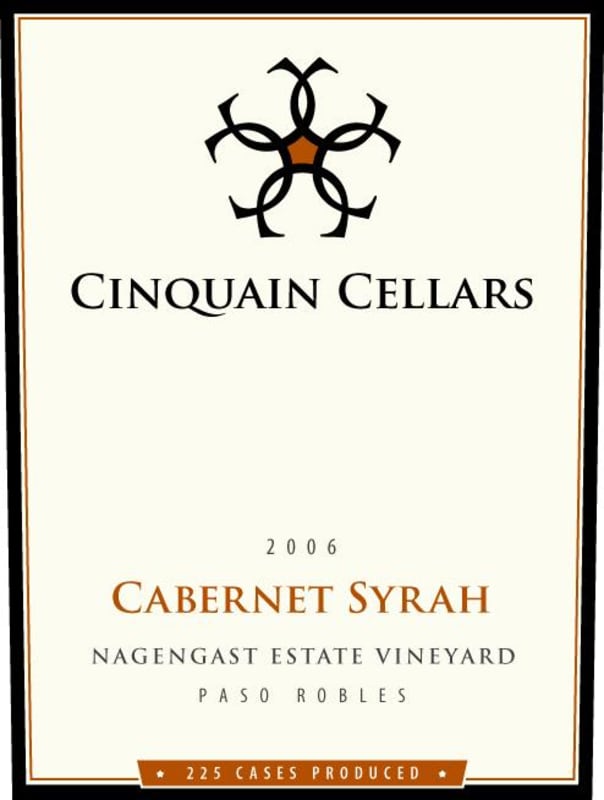 Cinquain Cellars Winery Nagengast Estate Vineyard Cabernet Syrah 2006 Front Label