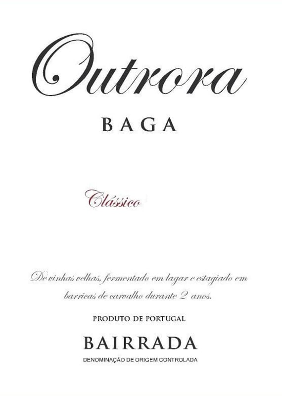 Outrora Classico Baga 2011 Front Label