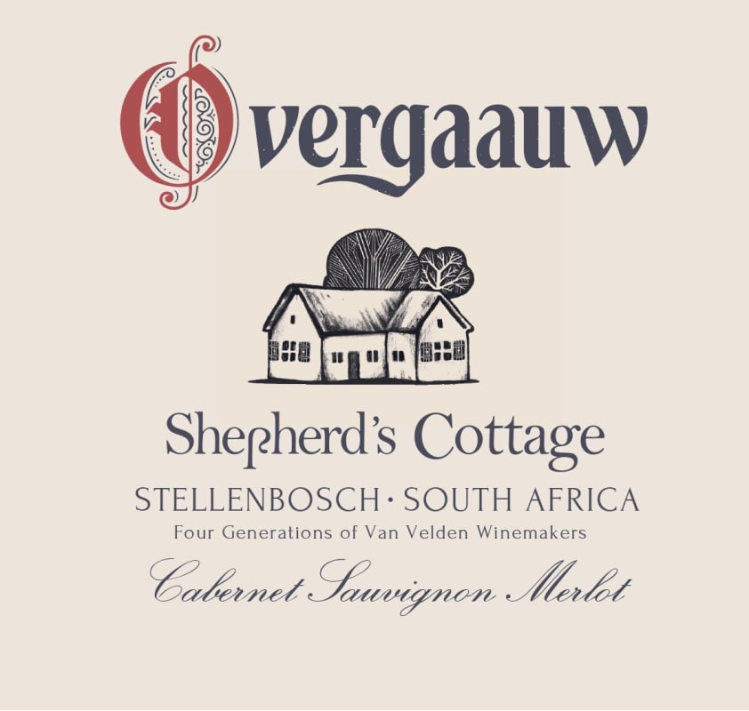 Overgaauw Shepherd's Cottage Cabernet Sauvignon Merlot 2012 Front Label