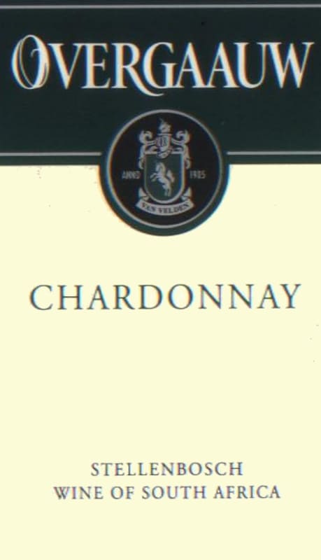 Overgaauw Chardonnay 2015 Front Label