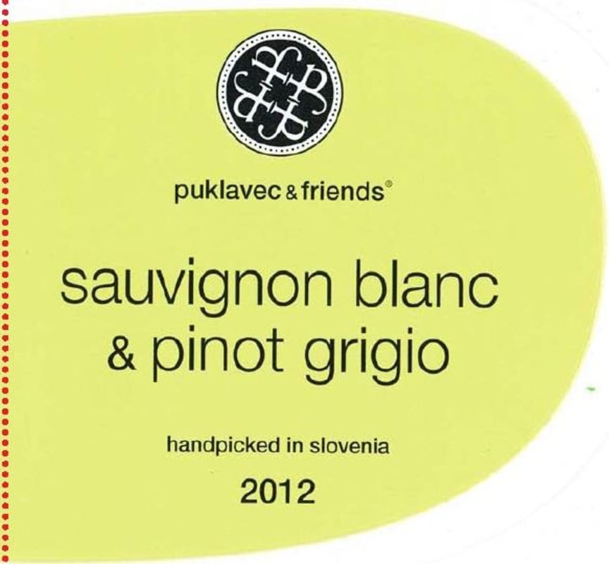 P & F Wineries Sauvignon Blanc & Pinot Grigio 2012 Front Label
