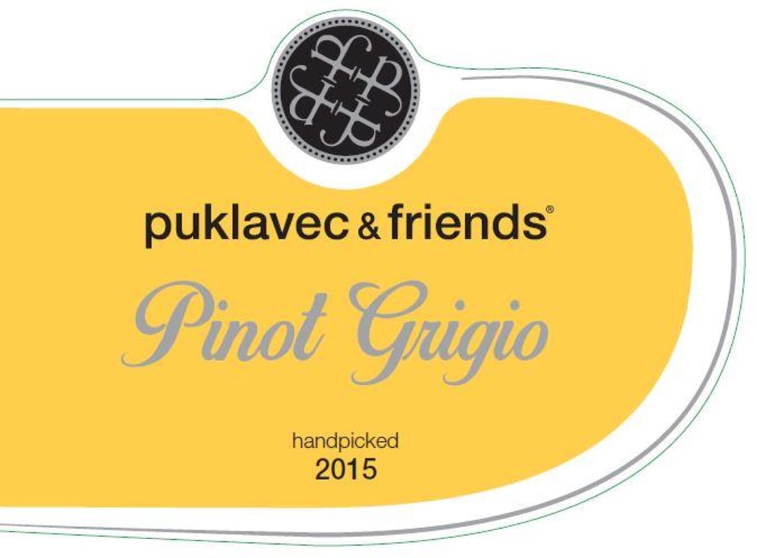 P & F Wineries Pinot Grigio 2015 Front Label