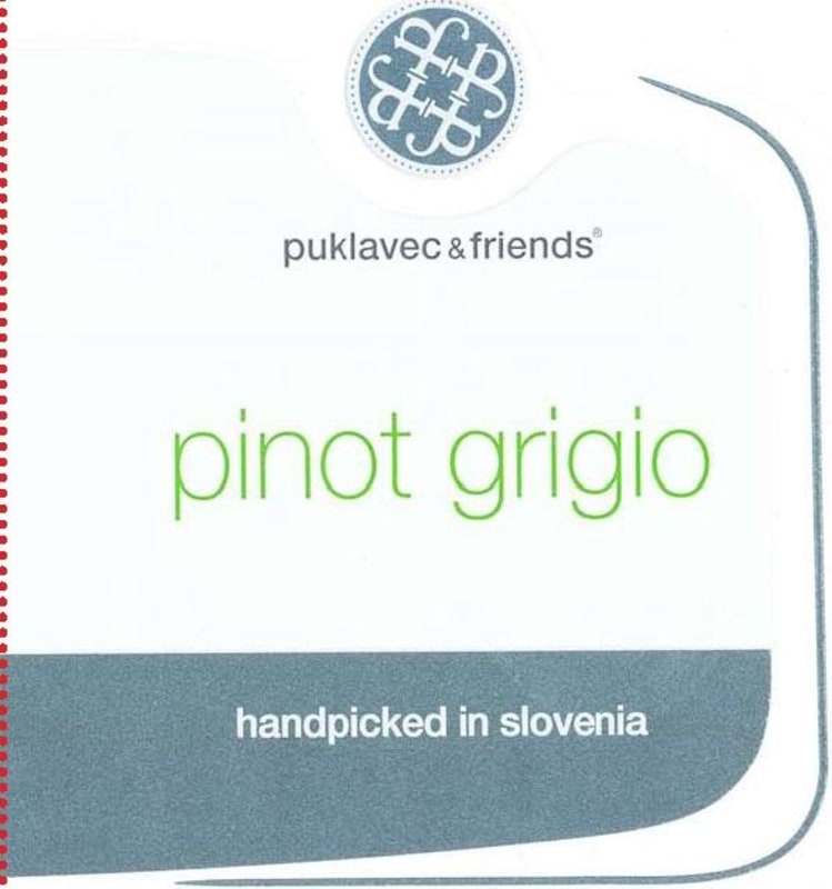 P & F Wineries Pinot Grigio 2013 Front Label