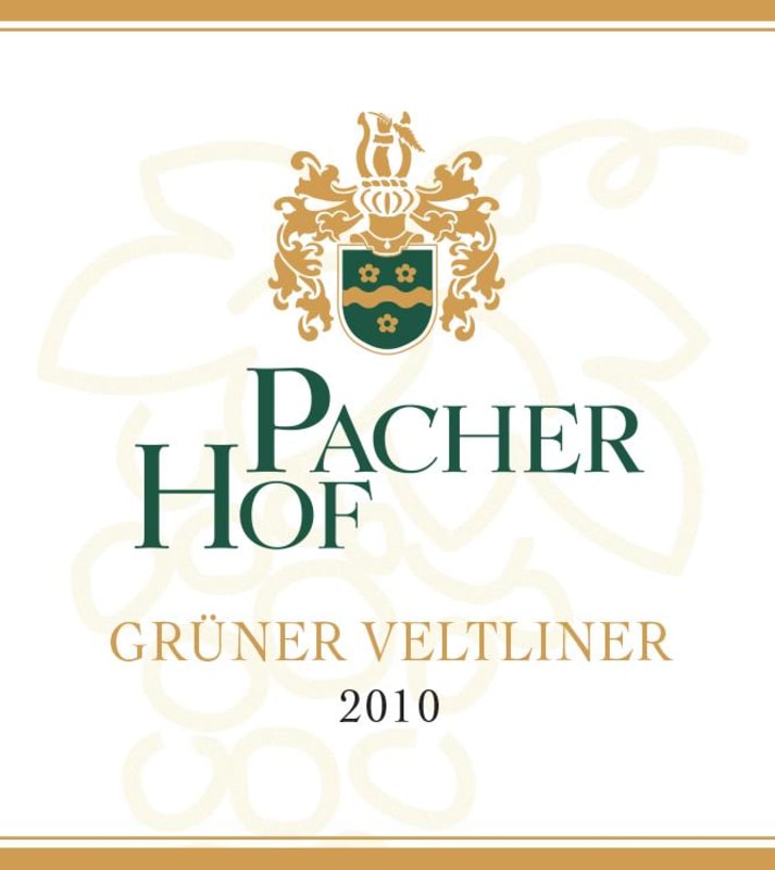 Pacher Hof Sudtirol Brixner Eisacktaler Gruner Veltliner 2010 Front Label