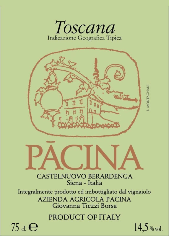 Pacina Società Agricola Semplice Toscana 2010 Front Label