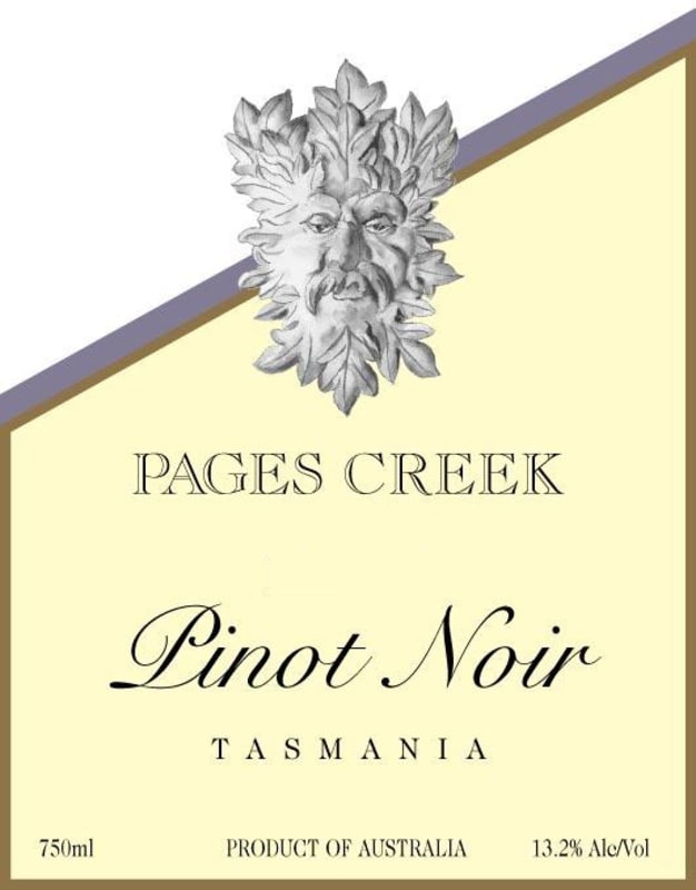 Pages Creek Wine Pinot Noir 2011 Front Label