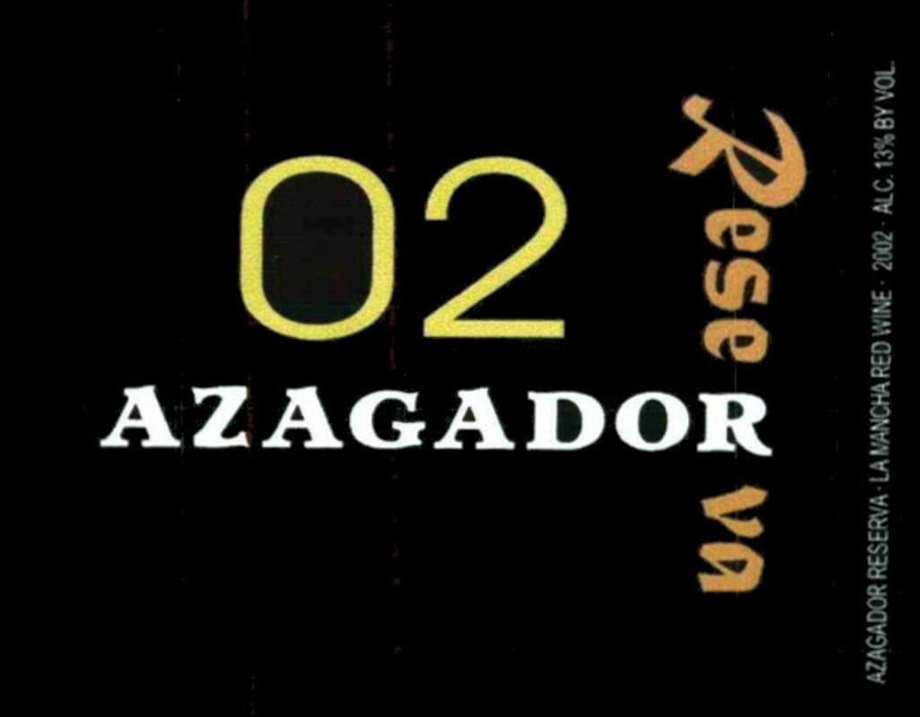 Pago De La Jaraba Azagador Reserva 2002 Front Label