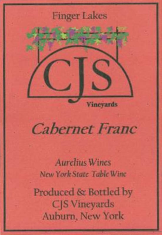 CJS Vineyards & Aurelius Winery Cabernet Franc 2013 Front Label