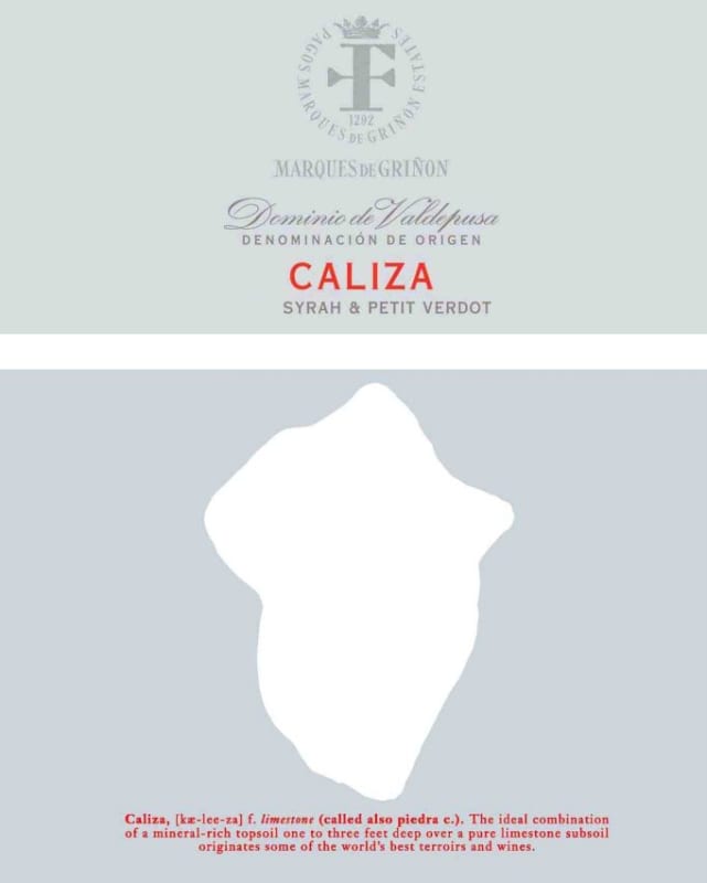 Marques de Grinon Dominio de Valdepusa Caliza Syrah Petit Verdot 2008 Front Label
