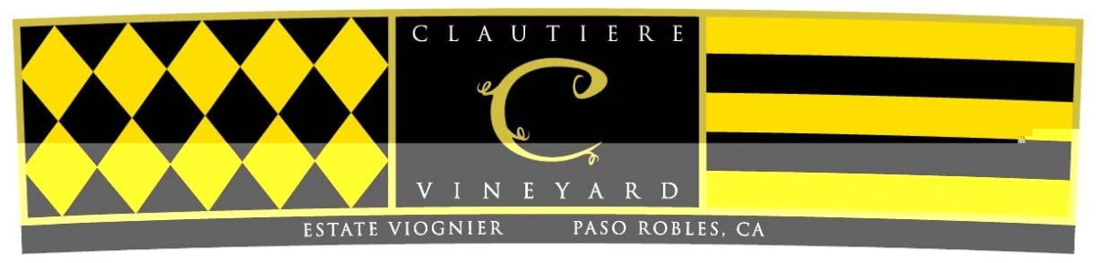 Clautiere Vineyard Estate Viognier 2012 Front Label