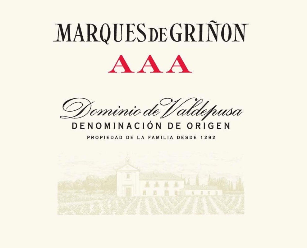 Marques de Grinon Dominio de Valdepusa Vino de Pago AAA 2005 Front Label