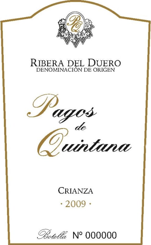 Pagos de Qunintana Crianza 2009 Front Label