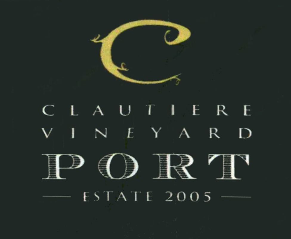 Clautiere Vineyard Estate Port 2005 Front Label