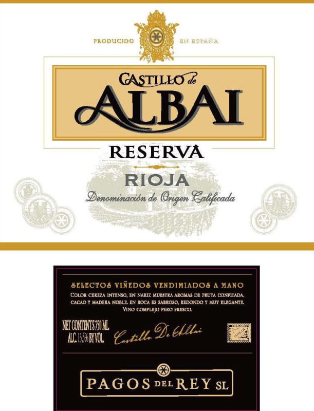Pagos Del Rey Castillo de Albai Reserva 2012 Front Label