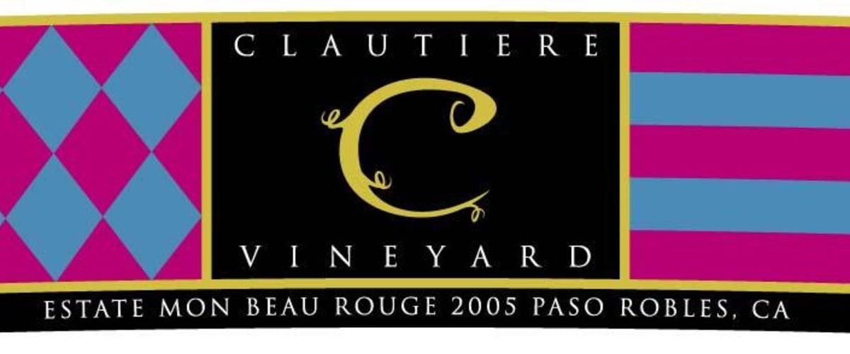 Clautiere Vineyard Estate Mon Beau Rouge 2005 Front Label