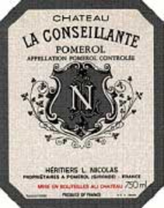 Chateau La Conseillante 1998 Front Label