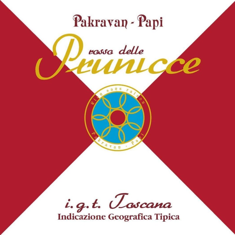 Pakravan-Papi Toscana Rosso delle Prunicce 2010 Front Label