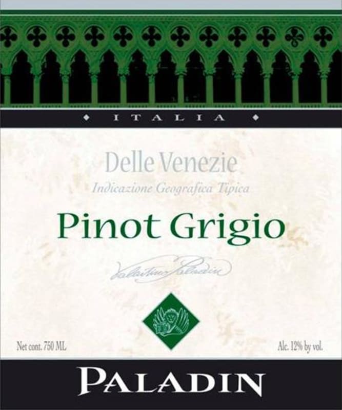 Paladin Pinot Grigio 2010 Front Label