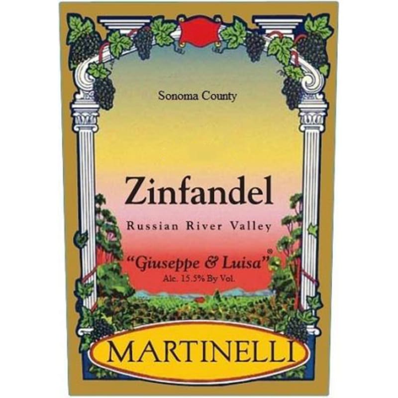 Martinelli Giuseppe and Luisa Zinfandel 2009 Front Label